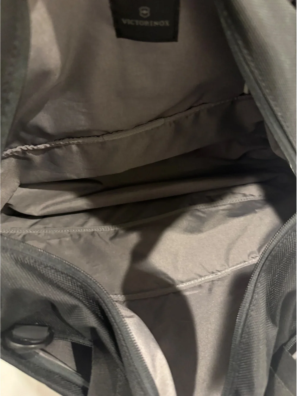 Victorinox Black Travel Duffel Bag with Multiple Compartments